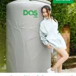 ถังเก็บน้ำบนดิน DOS PARADISE AG+ SILVER COMBAC ขนาด 1000 ลิตร สี Granite Grey (แกรนิตเทา) 