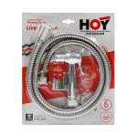 FXHOY-C013WS ชุดสายฉีดชำระชุบโครเมี่ยม พร้อมสาย SUS ยาว 1.2 เมตร รุ่น Two Tone