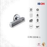 DIGITAL DOOR LOCK กลอนประตูดิจิตอล ดิจิตอลล็อค (ไม่มีระบบเสียง) สีซิลเวอร์ ยี่่ห้อ IsOn 0