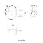 FBVHB-N102AS ขอแขวนผ้า รุ่น Bonny