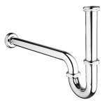 FAVHL-AP390S ท่อน้ำทิ้ง P-Trap สเตนเลส 201 ชุบโครเมี่ยม ท่อระบายยาว 390 mm. 0