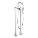 HFVSB-4002C5 ก๊อกคู่ผสมอ่างอาบน้ำแบบตั้งพื้นพร้อมฝักบัวมือถือ 2" x 4" รุ่น Contour