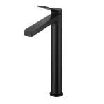 คลิกเลย COTTO ก๊อกผสมทรงสูงพร้อมสายน้ำดีสีดำ (Nimble Black) รุ่น KLIRR
