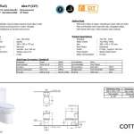 Alex P two piece toilet (P-TRAP) ระยะท่อออกผนัง 100มม.*คลิกดูรายละเอียดเพิ่มเติมนะคะ