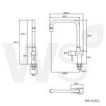 WS-0231L ก๊อกซิงค์เดี่ยว แบบตั้งพื้น คอ L รุ่น MAE PING