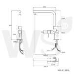 WS-0135XL ก๊อกซิงค์น้ำผสม แบบตั้งพื้น คอ XL รุ่น CHAOPHRAYA