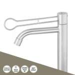 WS-0501H ก๊อกพยาบาล อ่างล้างหน้าล้างมือ ทรงสูง รุ่น NAN