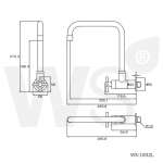 WS-1832L ก๊อกซิงค์เดี่ยว แบบติดผนัง รุ่น PLUS 