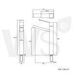 WS-1901H ก๊อกอ่างล้างหน้าเดี่ยว ทรงสูง รุ่น SQUARE