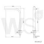WS-6901LF ก๊อกเซนเซอร์อัตโนมัติ แบบเท้าเหยียบ คอ L