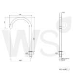 WS-6901J ก๊อกเซนเซอร์อัตโนมัติ แแบเท้าเหยียบ คอ J