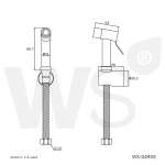 WS-0490S สายฉีดชำระสแตนเลส