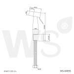 WS-0495S สายฉีดชำระสแตนเลส