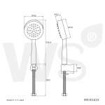 WS-8141S ฝักบัวอาบน้ำสแตนเลส 4 นิ้ว