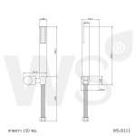 WS-8111 ฝักบัวอาบน้ำสแตนเลส แบบไมโครโฟน