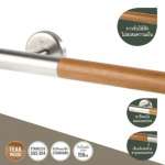 GB-5327-2-60 ราวกันลื่น ยาว 60 ซม.(OD 32 มม.) รุ่น TEAK-304