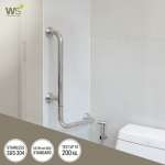 GB-3327-2-BLR ราวกันลื่นซ้าย-ขวา แบบตัว L (OD 32 มม.) ผิวเงา