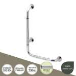GB-4327-2-BLR ราวกันลื่นซ้าย-ขวา แบบตัว L (OD 32 มม.) ผิวเงา รุ่น พิมพ์ลาย 0