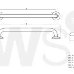 GB-3327-120 ราวกันลื่น ยาว 120 ซม.(OD 25.4 มม.) ผิวเงา