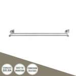 DW-5110-75 ราวแขวนผ้าคู่สแตนเลส ขนาด 75 ซม. รุ่น DEW DROP  0