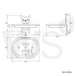 BD-5906 ที่วางสบู่สแตนเลส รุ่น BULLDOG