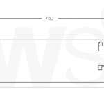 MAX-305-75 ราวแขวนผ้าสแตนเลส ขนาด 75 ซม.