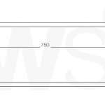 TB-3233-75 ราวแขวนผ้าสแตนเลส ขนาด 75 ซม.