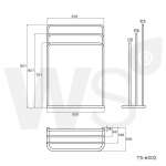 TS-6002 ราวตากผ้าสแตนเลส 3 ระดับ แบบตั้งพื้น