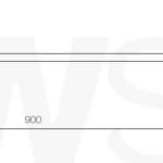 WR-3324-S-90 ราวแขวนอุปกรณ์สแตนเลส ขนาด 90 ซม.