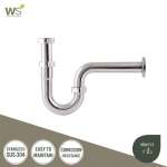 CWT-030 ท่อน้ำทิ้งสแตนเลส แบบ P-Ttap ยาว 18 ซม.(7 นิ้ว) 0