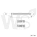 CWT-500-16 สายน้ำดีถักสแตนเลส ขนาด 40 ซม.