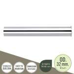 AC-3001-24 ท่อชาร์ปน้ำทิ้งสแตนเลส (OD 32 มม.) ขนาด 60 ซม. 0