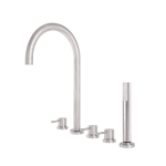 WSS-2056J ก๊อกผสมลงอ่างอาบน้ำ แบบฝังเคาน์เตอร์ คอ J