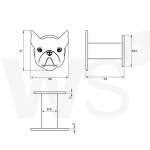 BD-5901 ขอแขวนผ้าสแตนเลส รุ่น BULLDOG