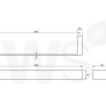 CB-6303 ราวแขวนผ้าเช็ดมือสแตนเลส ขนาด 30 ซม. รุ่น CUBE