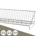 WR-3422-100 ที่คว่ำจานสแตนเลส สำหรับใช้กับจาน 7 นิ้ว แบบติดผนัง ขนาด 100 ซม.