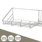 WR-3422-100 ที่คว่ำจานสแตนเลส สำหรับใช้กับจาน 7 นิ้ว แบบติดผนัง ขนาด 100 ซม.
