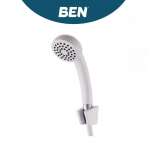 BN 981108W/SET(S) ฝักบัวมือ 1 ระบบ พร้อมสายขอแขวนครบชุด สีขาว 