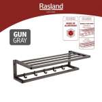 RA W1533-W1234-GG หิ้งตากผ้ามีราวแขวนแบบพับได้ GUN GRAY 0