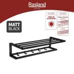 RA W1533-W5566-BK หิ้งตากผ้ามีราวแขวนแบบพับได้ BLACK 0