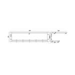 RA W1533-W5566-BK หิ้งตากผ้ามีราวแขวนแบบพับได้ BLACK