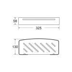 RA W15210-W7788-BK ชั้นวางของเดี่ยว BLACK