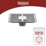 RA WT-44886 ตะแกรงน้ำทิ้งพื้น ขนาด 8 x 15 ซม.มีลิ้นกันแมลง 0