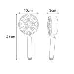 RA STN-2024-RAIL ชุดฝักบัวมือ พร้อมราวเลื่อนสแตนเลส และสายครบชุด
