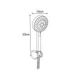 RA D414-D4444 ฝักบัวมือโครเมียม พร้อมสายและขอแขวนครบชุด 5 ระบบ
