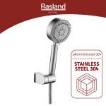 RA STN304-SHOWER ฝักบัวมือ พร้อมสายและขอแขวนครบชุด สแตนเลส 0