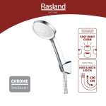 RA LUX-CHROME ฝักบัวมือพร้อมสายและขอแขวนครบชุด CHROME 0