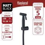 RA BLACK-19 ชุดสายฉีดชำระ พร้อมสายและขอแขวนครบชุด BLACK 