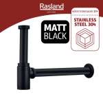 RA BOTTLE-BLACK ท่อน้ำทิ้งกระปุก MATT BLACK  0