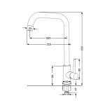 RA A11021-777STN ก๊อกซิงค์ล้างจานน้ำเย็น